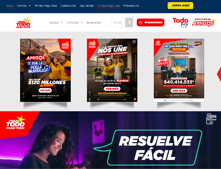 Paga Todo · Diseño Web